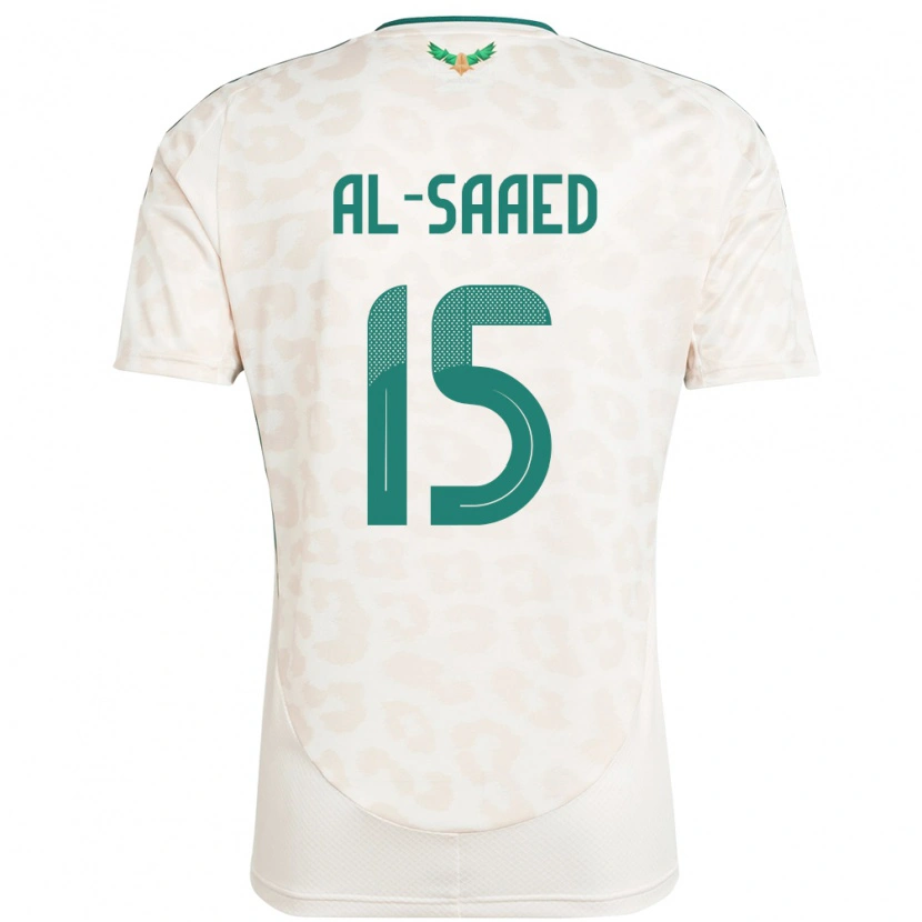 Danxen Dětské Saúdská Arábie Turki Abdullah Al-Saaed #15 Bílý Daleko Hráčské Dresy 24-26 Dres
