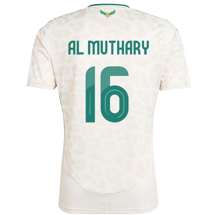Danxen Dětské Saúdská Arábie Saad Al-Mutairi #16 Bílý Daleko Hráčské Dresy 24-26 Dres