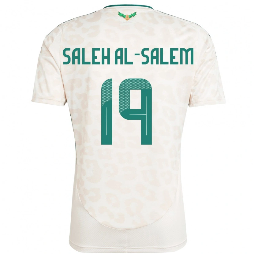 Danxen Dětské Saúdská Arábie Yousef Saleh Al-Salem #19 Bílý Daleko Hráčské Dresy 24-26 Dres