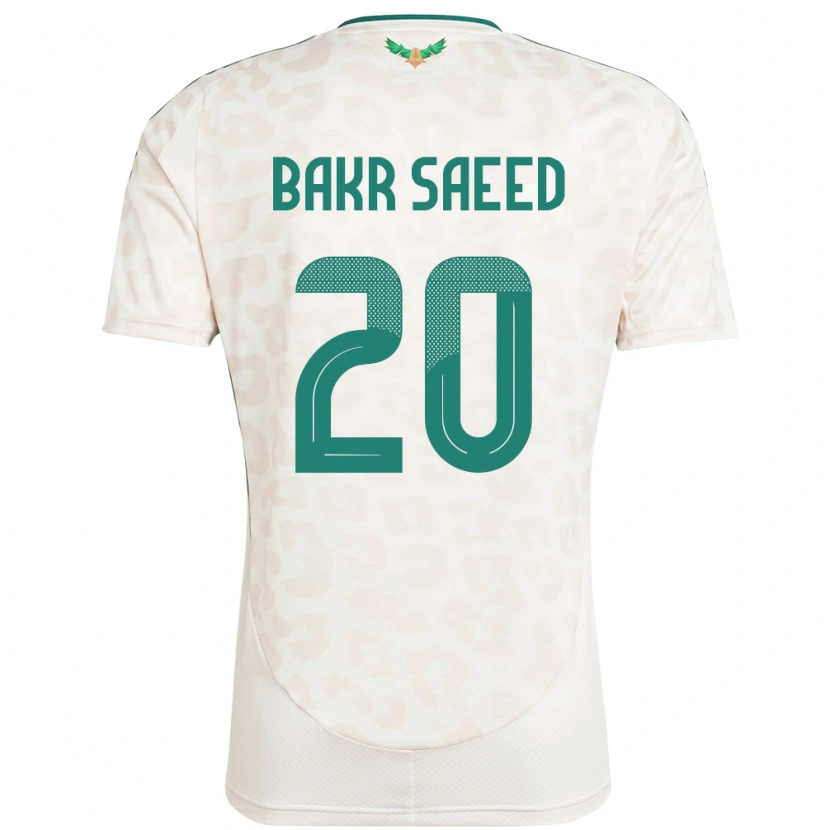 Danxen Dětské Saúdská Arábie Abu Bakr Saeed #20 Bílý Daleko Hráčské Dresy 24-26 Dres