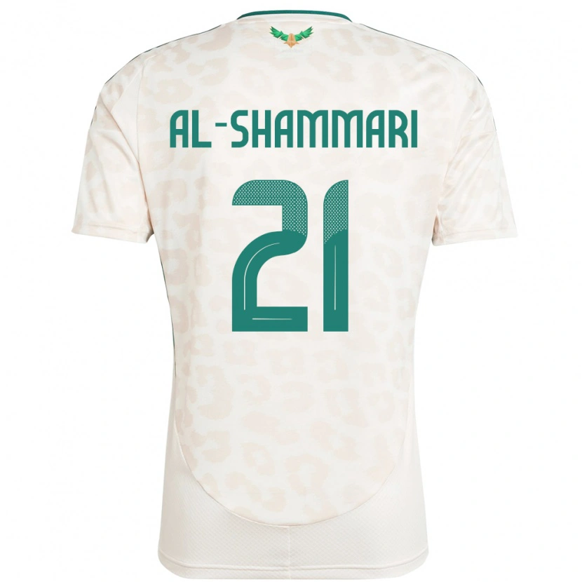 Danxen Dětské Saúdská Arábie Musaed Al-Shammari #21 Bílý Daleko Hráčské Dresy 24-26 Dres