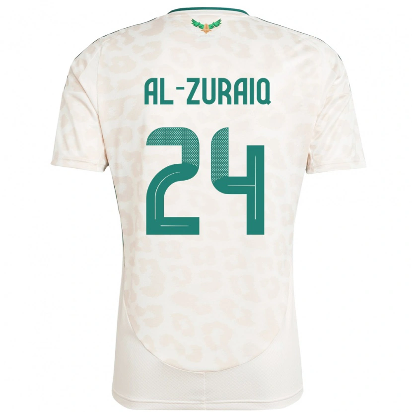 Danxen Dětské Saúdská Arábie Saeed Ibrahim Al-Zuraiq #24 Bílý Daleko Hráčské Dresy 24-26 Dres