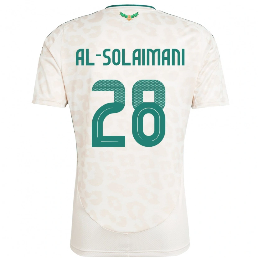 Danxen Dětské Saúdská Arábie Solaiman Al-Solaimani #28 Bílý Daleko Hráčské Dresy 24-26 Dres