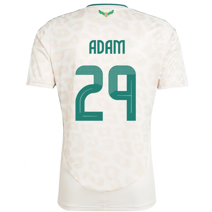 Danxen Dětské Saúdská Arábie Hamed Adam #29 Bílý Daleko Hráčské Dresy 24-26 Dres