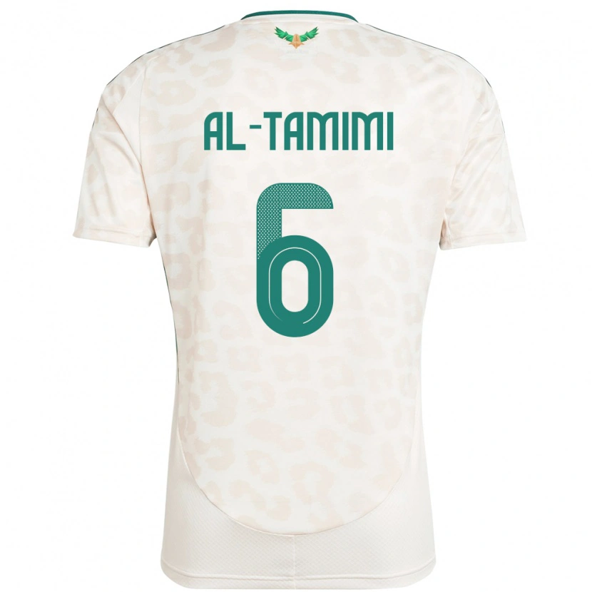 Danxen Dětské Saúdská Arábie Maryam Al Tamimi #6 Bílý Daleko Hráčské Dresy 24-26 Dres