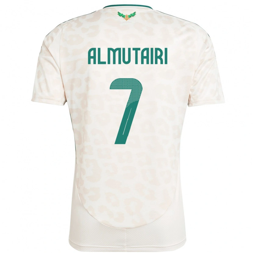 Danxen Dětské Saúdská Arábie Nawaf Almutairi #7 Bílý Daleko Hráčské Dresy 24-26 Dres