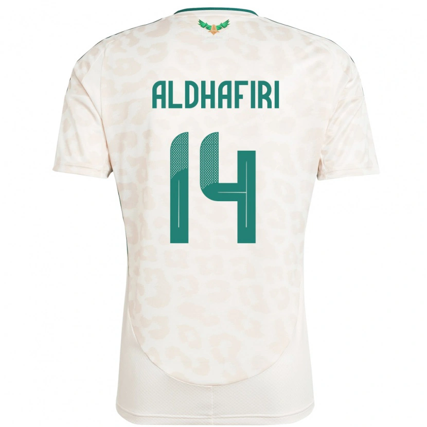 Danxen Dětské Saúdská Arábie Jathob Aldhafiri #14 Bílý Daleko Hráčské Dresy 24-26 Dres