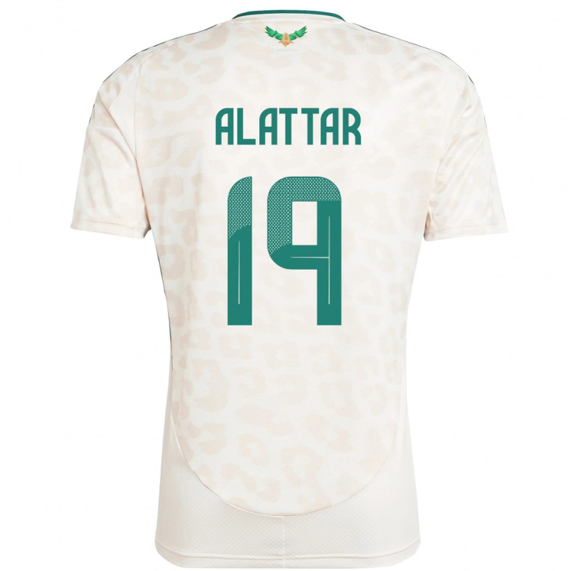 Danxen Dětské Saúdská Arábie Ramiz Alattar #19 Bílý Daleko Hráčské Dresy 24-26 Dres