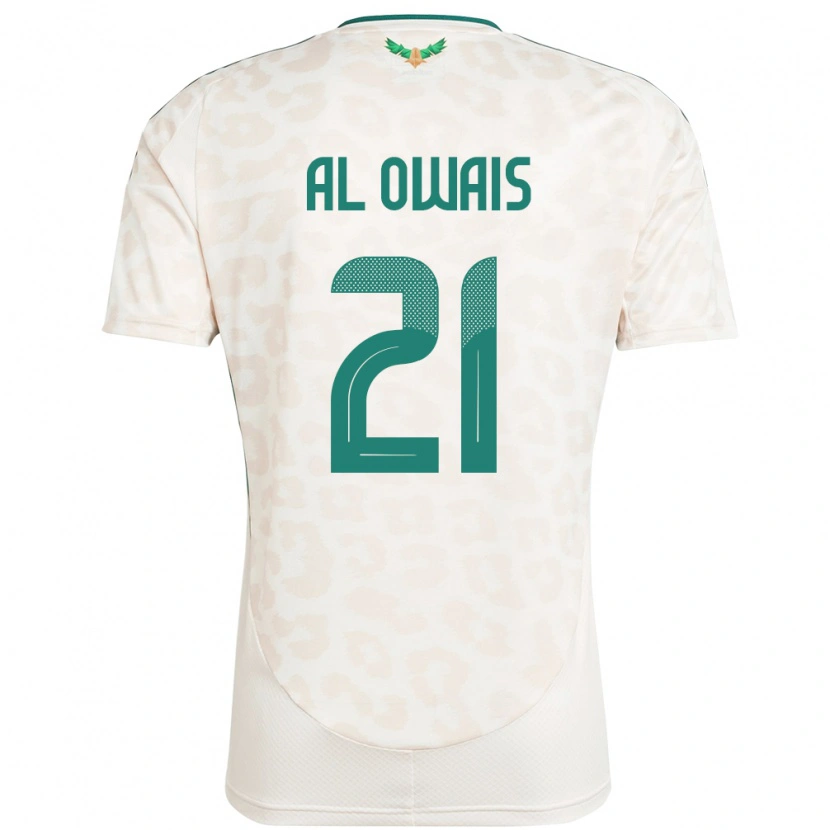 Danxen Dětské Saúdská Arábie Mohammed Al Owais #21 Bílý Daleko Hráčské Dresy 24-26 Dres