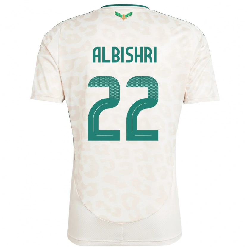 Danxen Dětské Saúdská Arábie Nawaf Albishri #22 Bílý Daleko Hráčské Dresy 24-26 Dres