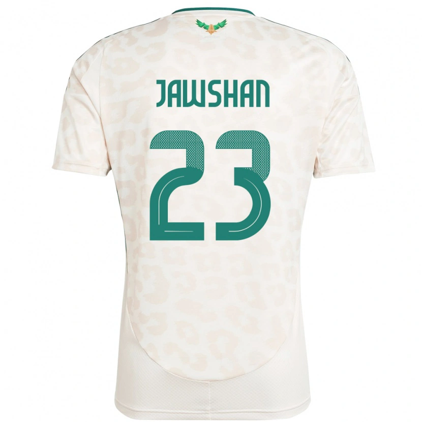 Danxen Dětské Saúdská Arábie Yazeed Jawshan #23 Bílý Daleko Hráčské Dresy 24-26 Dres