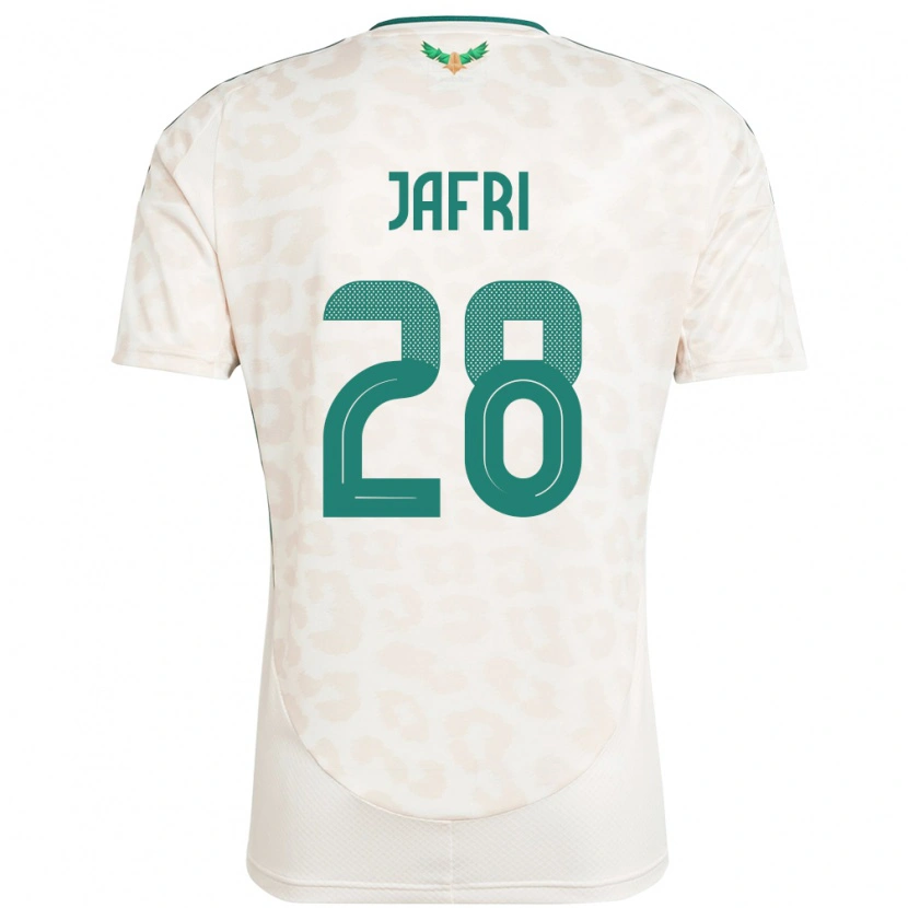 Danxen Dětské Saúdská Arábie Farah Jafri #28 Bílý Daleko Hráčské Dresy 24-26 Dres