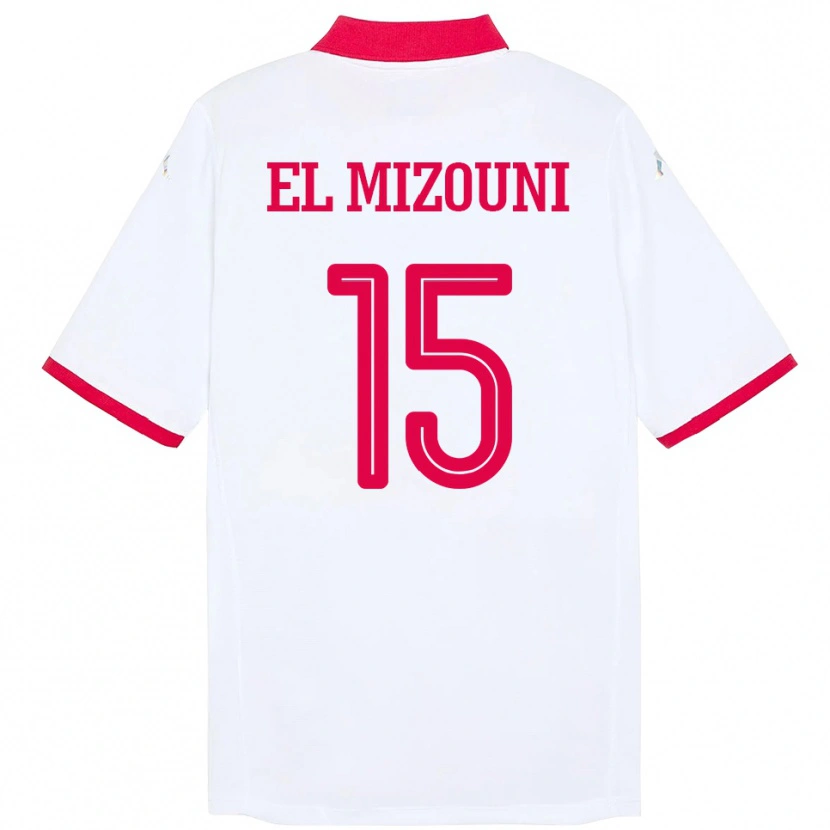 Danxen Dětské Tunisko Idris El Mizouni #15 Bílý Daleko Hráčské Dresy 24-26 Dres