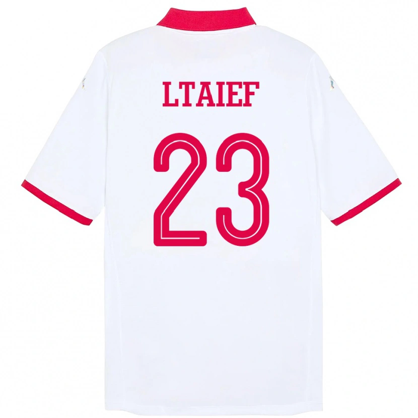 Danxen Dětské Tunisko Sayfallah Ltaief #23 Bílý Daleko Hráčské Dresy 24-26 Dres