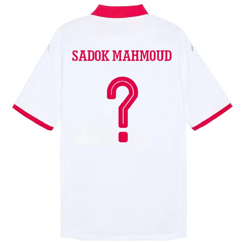 Danxen Dětské Tunisko Mohamed Sadok Mahmoud #0 Bílý Daleko Hráčské Dresy 24-26 Dres