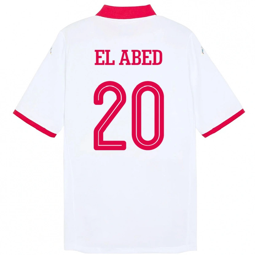 Danxen Dětské Tunisko Iyed El Abed #20 Bílý Daleko Hráčské Dresy 24-26 Dres