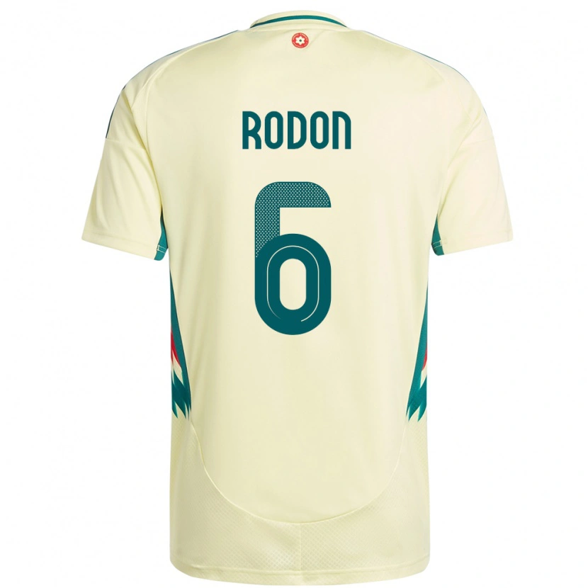 Danxen Dětské Wales Joe Rodon #6 Béžově Žlutá Daleko Hráčské Dresy 24-26 Dres