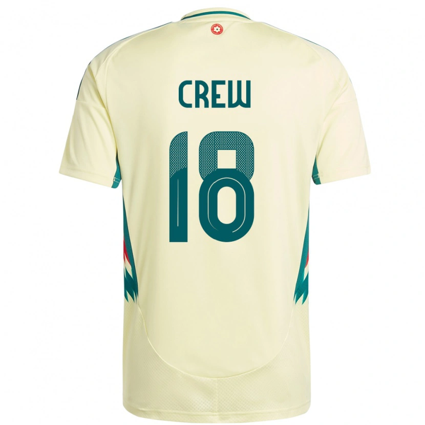 Danxen Dětské Wales Charlie Crew #18 Béžově Žlutá Daleko Hráčské Dresy 24-26 Dres