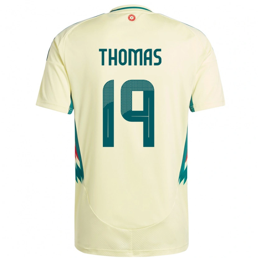 Danxen Dětské Wales Sorba Thomas #19 Béžově Žlutá Daleko Hráčské Dresy 24-26 Dres