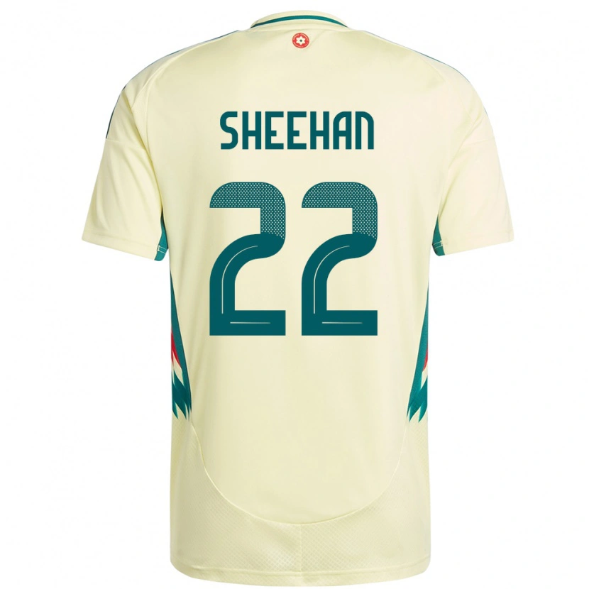 Danxen Dětské Wales Josh Sheehan #22 Béžově Žlutá Daleko Hráčské Dresy 24-26 Dres