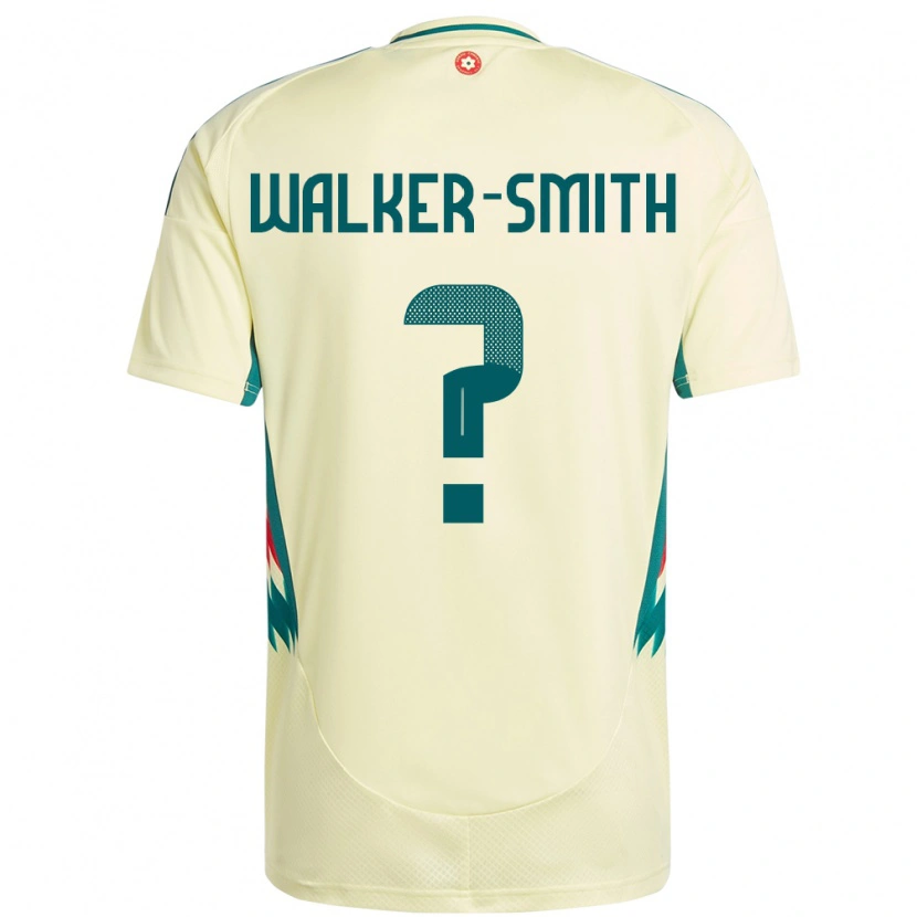 Danxen Dětské Wales Charlie Walker-Smith #0 Béžově Žlutá Daleko Hráčské Dresy 24-26 Dres