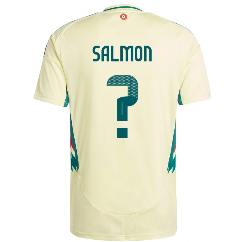Danxen Dětské Wales Josh Salmon #0 Béžově Žlutá Daleko Hráčské Dresy 24-26 Dres