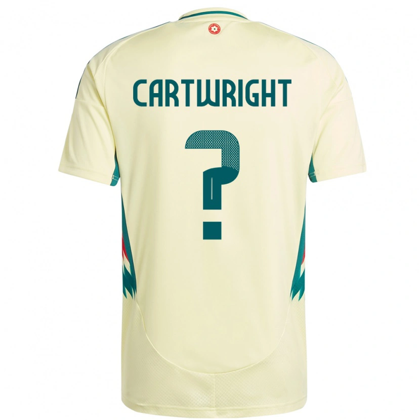 Danxen Dětské Wales Logan Cartwright #0 Béžově Žlutá Daleko Hráčské Dresy 24-26 Dres