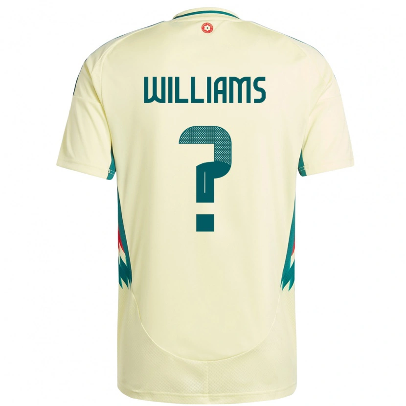Danxen Dětské Wales Fabian Williams #0 Béžově Žlutá Daleko Hráčské Dresy 24-26 Dres