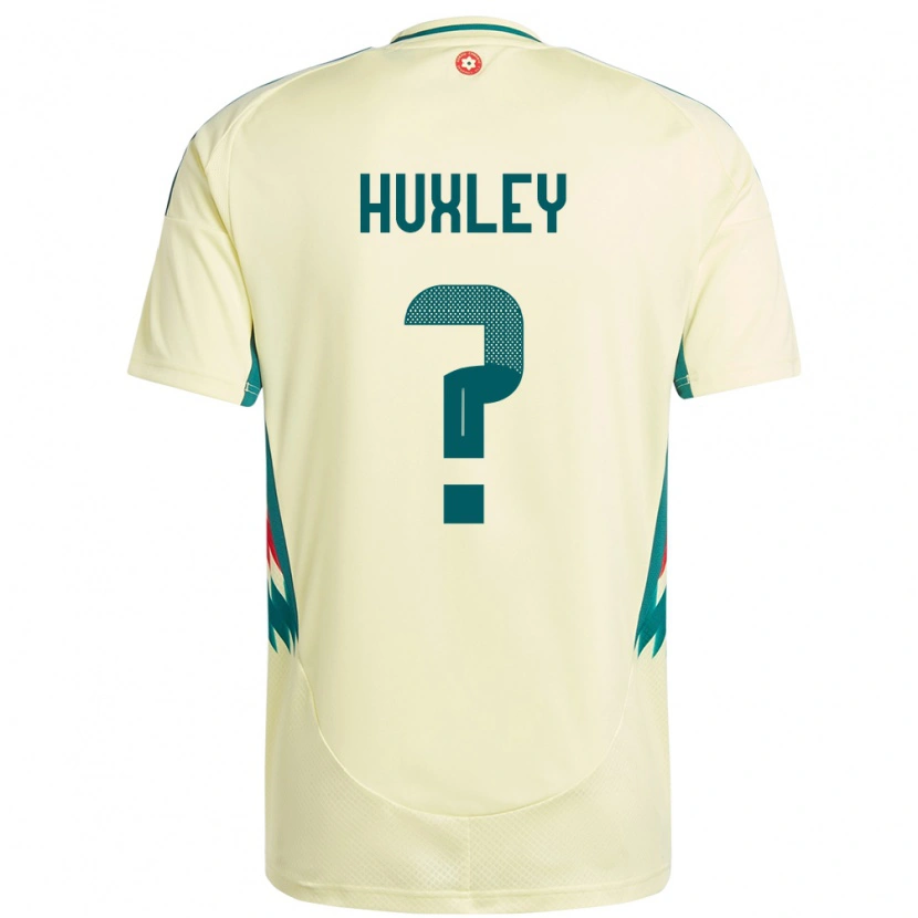 Danxen Dětské Wales Leon Huxley #0 Béžově Žlutá Daleko Hráčské Dresy 24-26 Dres