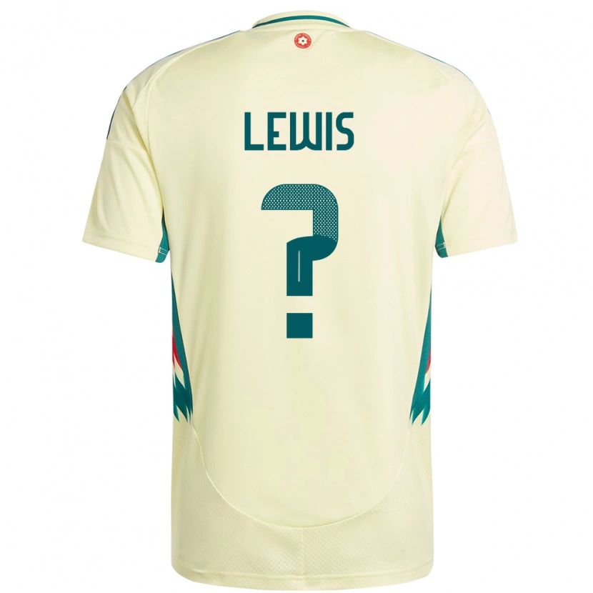 Danxen Dětské Wales Bobby Lewis #0 Béžově Žlutá Daleko Hráčské Dresy 24-26 Dres