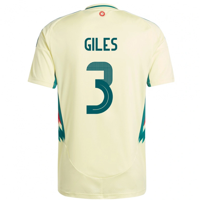 Danxen Dětské Wales Luey Giles #3 Béžově Žlutá Daleko Hráčské Dresy 24-26 Dres