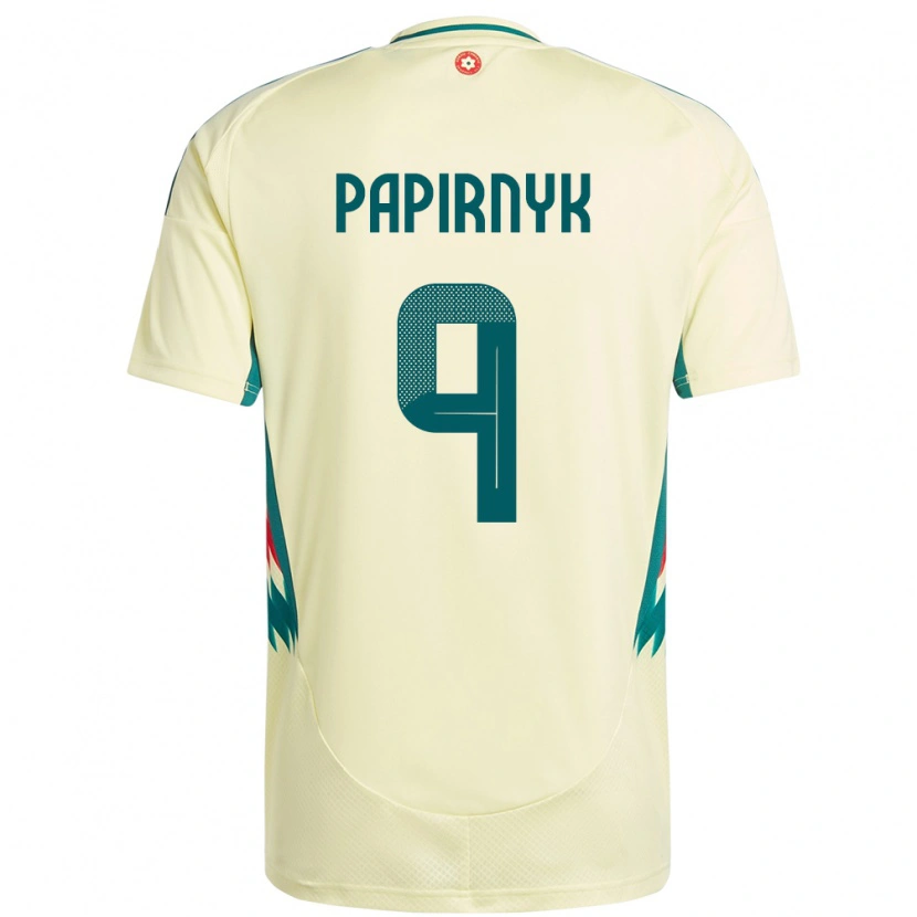 Danxen Dětské Wales Leo Papirnyk #9 Béžově Žlutá Daleko Hráčské Dresy 24-26 Dres