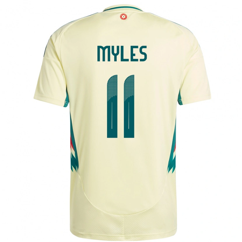 Danxen Dětské Wales Elliot Myles #11 Béžově Žlutá Daleko Hráčské Dresy 24-26 Dres