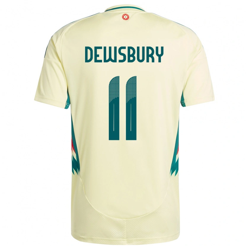 Danxen Dětské Wales Ollie Dewsbury #11 Béžově Žlutá Daleko Hráčské Dresy 24-26 Dres