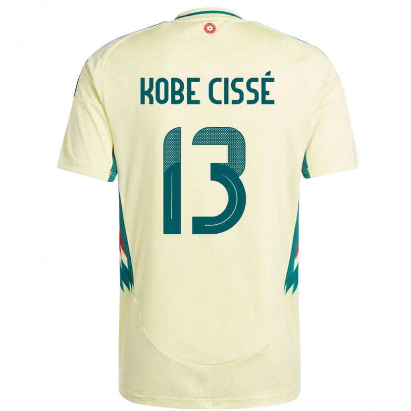 Danxen Dětské Wales Prince Kobe Cissé #13 Béžově Žlutá Daleko Hráčské Dresy 24-26 Dres
