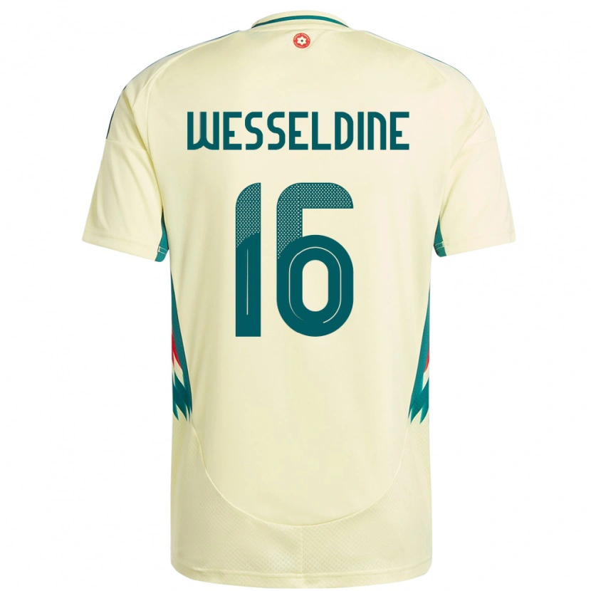 Danxen Dětské Wales Charlie Wesseldine #16 Béžově Žlutá Daleko Hráčské Dresy 24-26 Dres