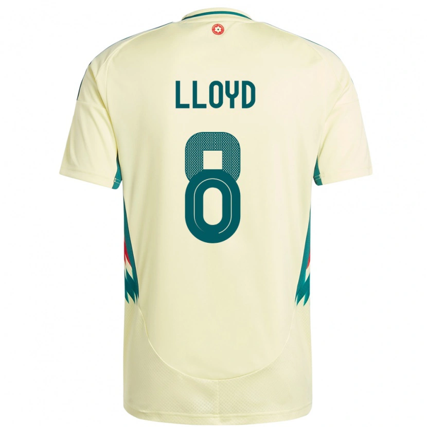 Danxen Dětské Wales Ben Lloyd #8 Béžově Žlutá Daleko Hráčské Dresy 24-26 Dres