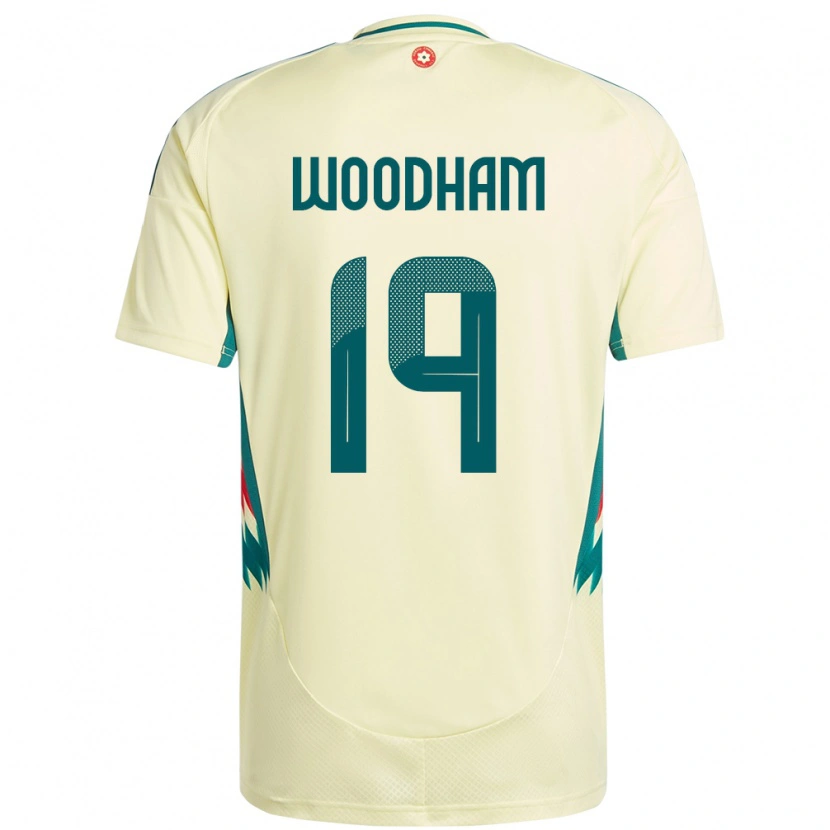 Danxen Dětské Wales Lily Woodham #19 Béžově Žlutá Daleko Hráčské Dresy 24-26 Dres