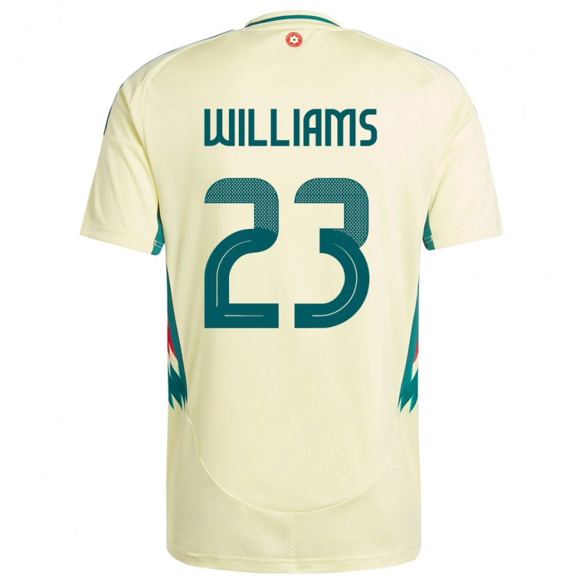 Danxen Dětské Wales Chloe Williams #23 Béžově Žlutá Daleko Hráčské Dresy 24-26 Dres
