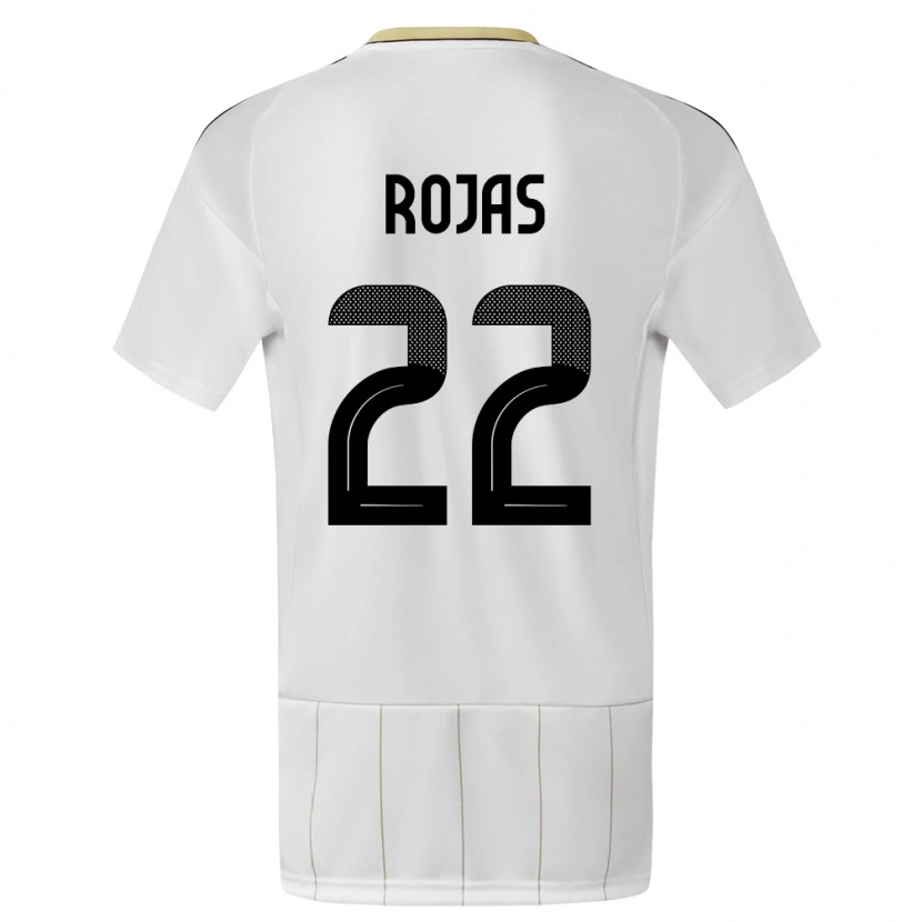 Danxen Dětské Kostarika Andy Rojas #22 Bílý Daleko Hráčské Dresy 24-26 Dres