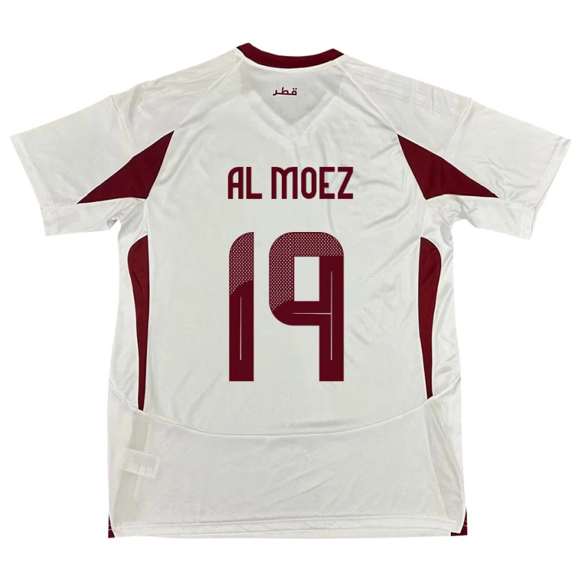Danxen Dětské Katar Almoez Ali #19 Bílý Daleko Hráčské Dresy 24-26 Dres