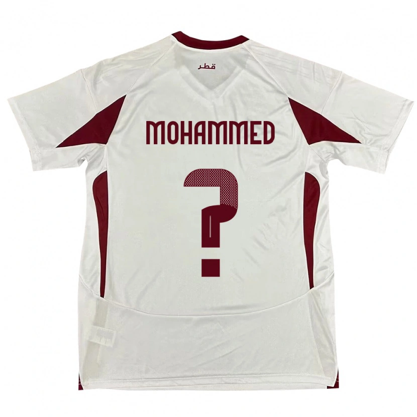 Danxen Dětské Katar Bakri Mohammed #0 Bílý Daleko Hráčské Dresy 24-26 Dres