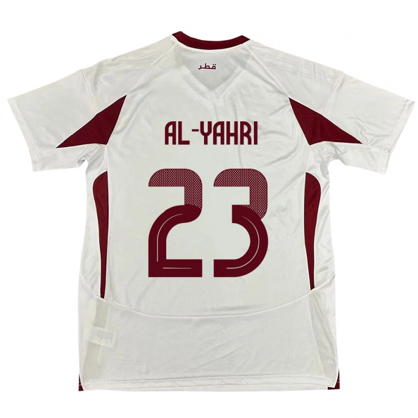 Danxen Dětské Katar Nawaf Al-Yahri #23 Bílý Daleko Hráčské Dresy 24-26 Dres