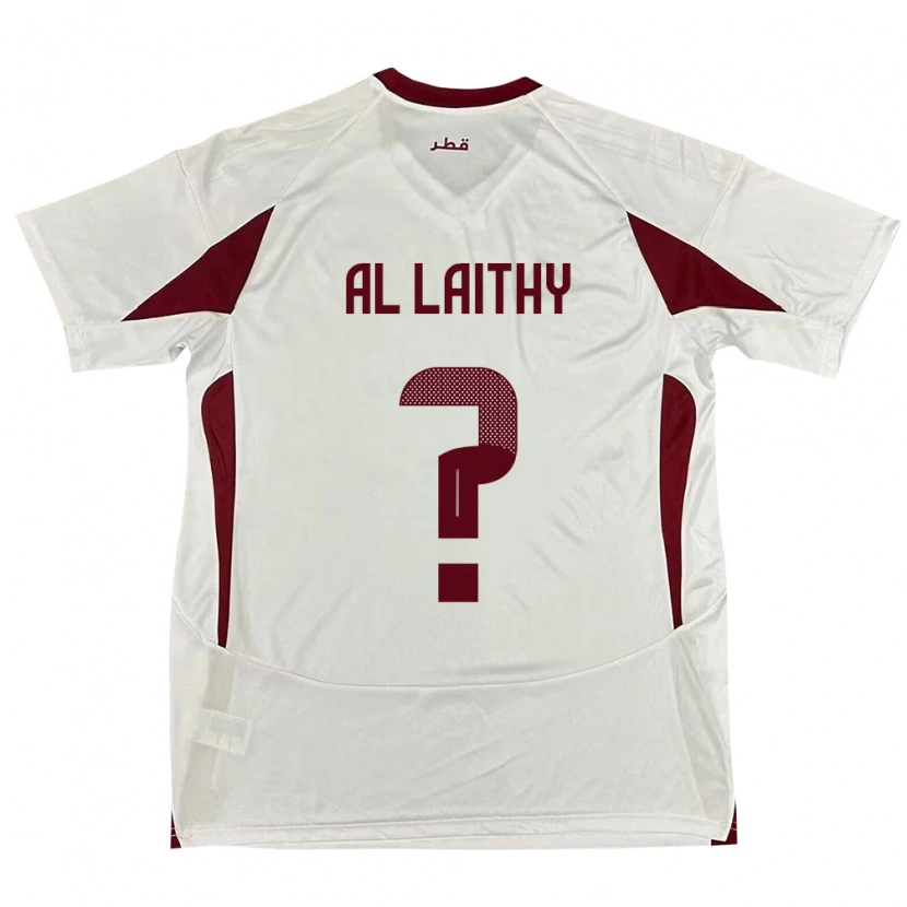 Danxen Dětské Katar Shehab Al Laithy #0 Bílý Daleko Hráčské Dresy 24-26 Dres