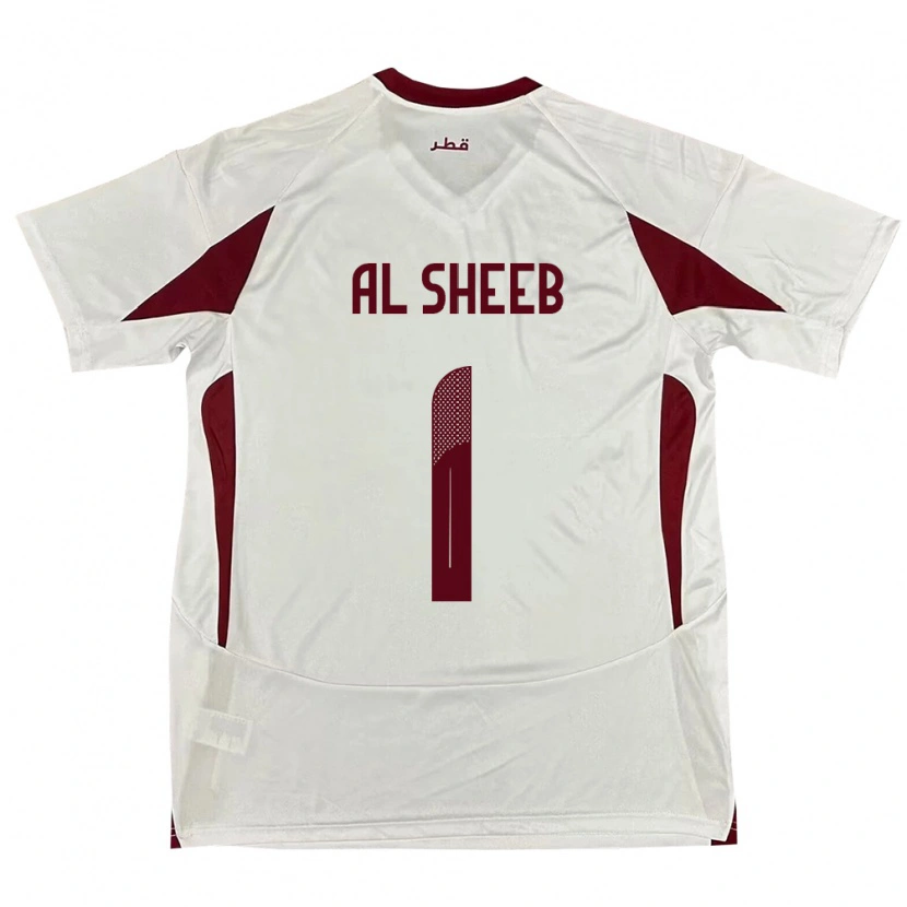 Danxen Dětské Katar Saad Al Sheeb #1 Bílý Daleko Hráčské Dresy 24-26 Dres