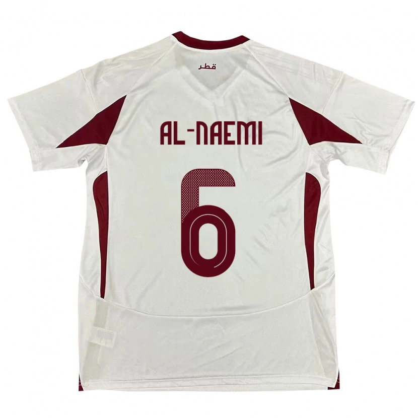 Danxen Dětské Katar Reem Al Naemi #6 Bílý Daleko Hráčské Dresy 24-26 Dres