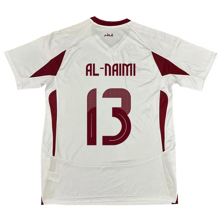 Danxen Dětské Katar Zahra Al Naimi #13 Bílý Daleko Hráčské Dresy 24-26 Dres