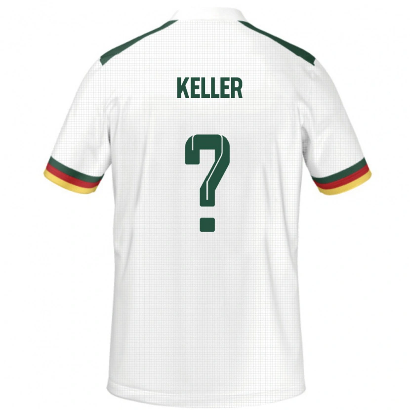 Danxen Dětské Kamerun Stephane Keller #0 Bílý Daleko Hráčské Dresy 24-26 Dres