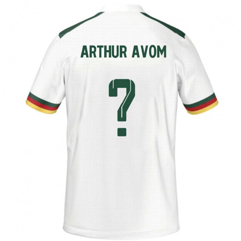 Danxen Dětské Kamerun Arthur Avom #0 Bílý Daleko Hráčské Dresy 24-26 Dres