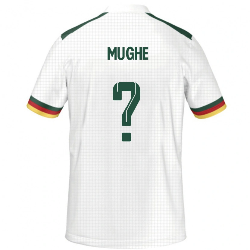 Danxen Dětské Kamerun François Mughe #0 Bílý Daleko Hráčské Dresy 24-26 Dres